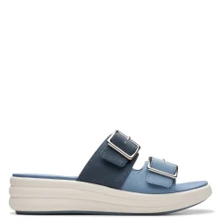 Clarks Sandals|Women's , Drift Buckle Sandal Denim Combi