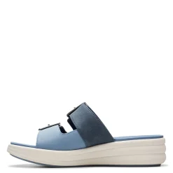 Clarks Sandals|Women's , Drift Buckle Sandal Denim Combi