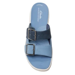 Clarks Sandals|Women's , Drift Buckle Sandal Denim Combi
