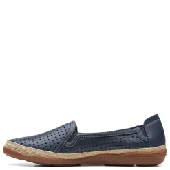 Clarks Loafers|Women's , Elaina Ruby Slip-On Navy