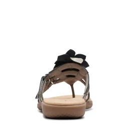 Clarks Sandals|Women's , Elizabelle Mae Sandal Pewter Metallic