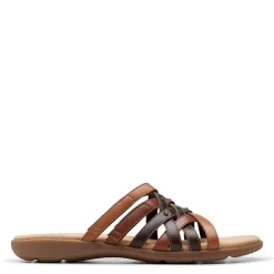 Clarks Sandals|Women's , Elizabelle Rio Sandal Brown Mix