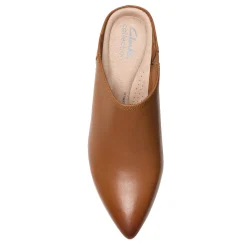 Clarks Pumps & Heels|Women's , Ellanie Pace Mule Tan