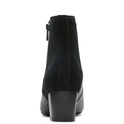 Clarks Boots|Women's , Ellanie Vibe Boot Black Leather