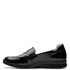 Clarks Loafers|Women's , Ellowyn Penny Loafer Black
