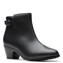 Clarks Boots|Women's , Emily2 Belle Boot Black Leather