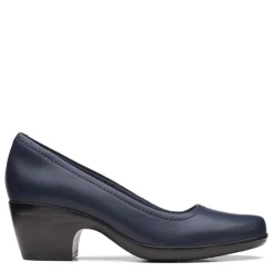 Clarks Pumps & Heels|Women's , Emily Belle Pump Navy