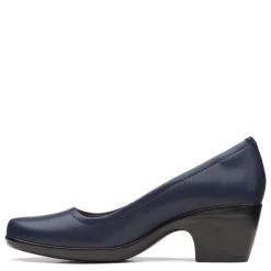 Clarks Pumps & Heels|Women's , Emily Belle Pump Navy