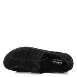 Clarks Sandals|Women's , Fiana Coast Slip-On Black