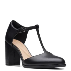 Clarks Pumps & Heels|Women's , Freva 85 Bar Pump Black