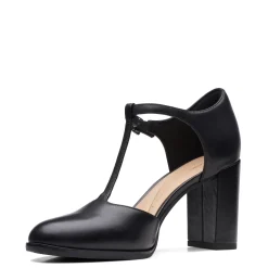 Clarks Pumps & Heels|Women's , Freva 85 Bar Pump Black