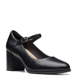 Clarks Pumps & Heels|Women's , Freva 55 Strap Pump Black