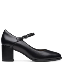 Clarks Pumps & Heels|Women's , Freva 55 Strap Pump Black