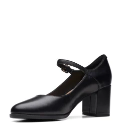 Clarks Pumps & Heels|Women's , Freva 55 Strap Pump Black