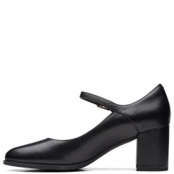 Clarks Pumps & Heels|Women's , Freva 55 Strap Pump Black