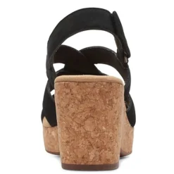 Clarks Sandals|Women's , Giselle Beach Sandal Black Nubuck