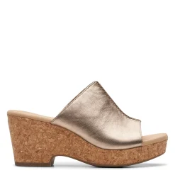 Clarks Sandals|Women's , Giselle Orchid Sandal Pewter