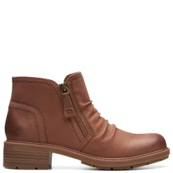 Clarks Boots|Women's , Hearth Dove Boot Tan