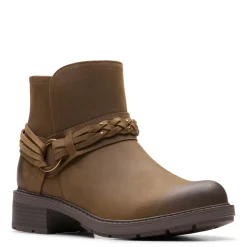 Clarks Boots|Women's , Hearth Kaylie Boot Mushroom Oily