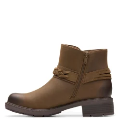 Clarks Boots|Women's , Hearth Kaylie Boot Mushroom Oily