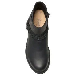 Clarks Boots|Women's , Hearth Kaylie Boot Black Oily