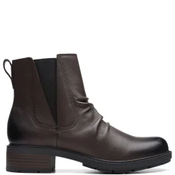 Clarks Boots|Women's , Hearth Rose Boot Brown