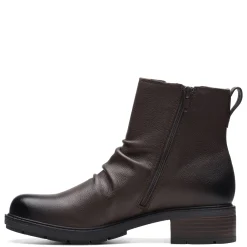 Clarks Boots|Women's , Hearth Rose Boot Brown