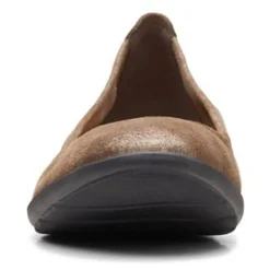 Clarks Slip-On Shoes|Women's , Jenette Ease Flat Pewter