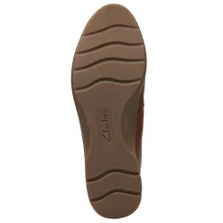 Clarks Flats|Women's , Jenette Ease Flat Tan Solid