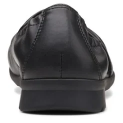 Clarks Slip-On Shoes|Women's , Jenette Ruby Flat Black