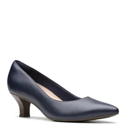 Clarks Pumps & Heels|Women's , Kepley Vine Pump Navy