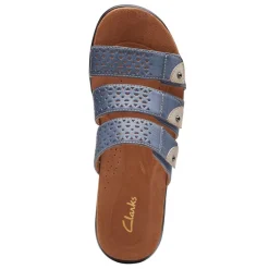 Clarks Sandals|Women's , Kilty Walk Sandal Blue Denim Colored
