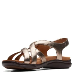 Clarks Sandals|Women's , Kitly Go Sandal Metallic