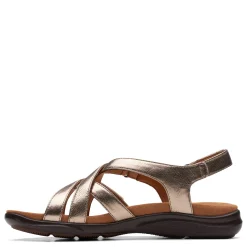 Clarks Sandals|Women's , Kitly Go Sandal Metallic