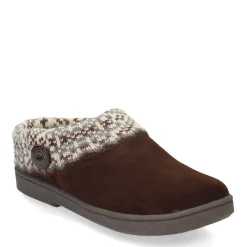 Clarks Slip-On Shoes|Women's , Knit Collar Slipper Brown