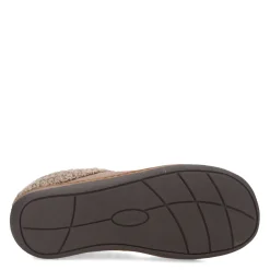 Clarks Slippers|Women's , Knit Collar Slipper Clog Taupe