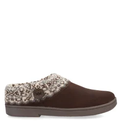 Clarks Slippers|Women's , Knit Collar Slipper Brown