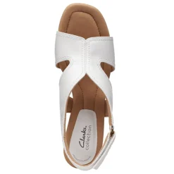 Clarks Sandals|Women's , Kyarra Aster Sandal White