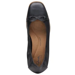 Clarks Flats|Women's , Lyrical Rhyme Flat Black