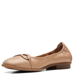Clarks Flats|Women's , Lyrical Rhyme Flat Beige