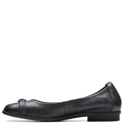 Clarks Slip-On Shoes|Women's , Lyrical Sky Flat Black
