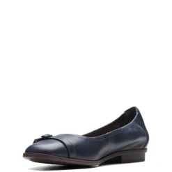 Clarks Flats|Women's , Lyrical Sky Flat Navy