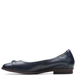 Clarks Flats|Women's , Lyrical Sky Flat Navy