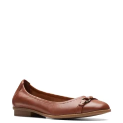Clarks Flats|Women's , Lyrical Sky Flat Tan