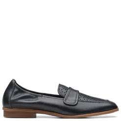 Clarks Flats|Women's , Lyrical Way Loafer Black