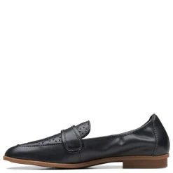 Clarks Flats|Women's , Lyrical Way Loafer Black