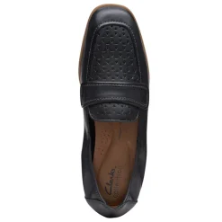 Clarks Flats|Women's , Lyrical Way Loafer Black