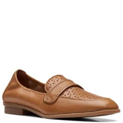 Clarks Flats|Women's , Lyrical Way Loafer Tan