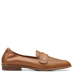 Clarks Flats|Women's , Lyrical Way Loafer Tan