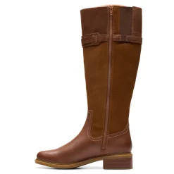 Clarks Boots|Women's , Maye Carly Boot Tan